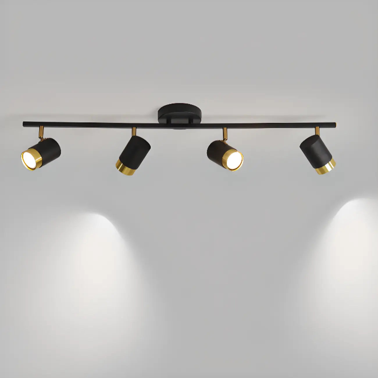 4-Light Modern Dimmable LED Track Lighting with Adjustable Head
