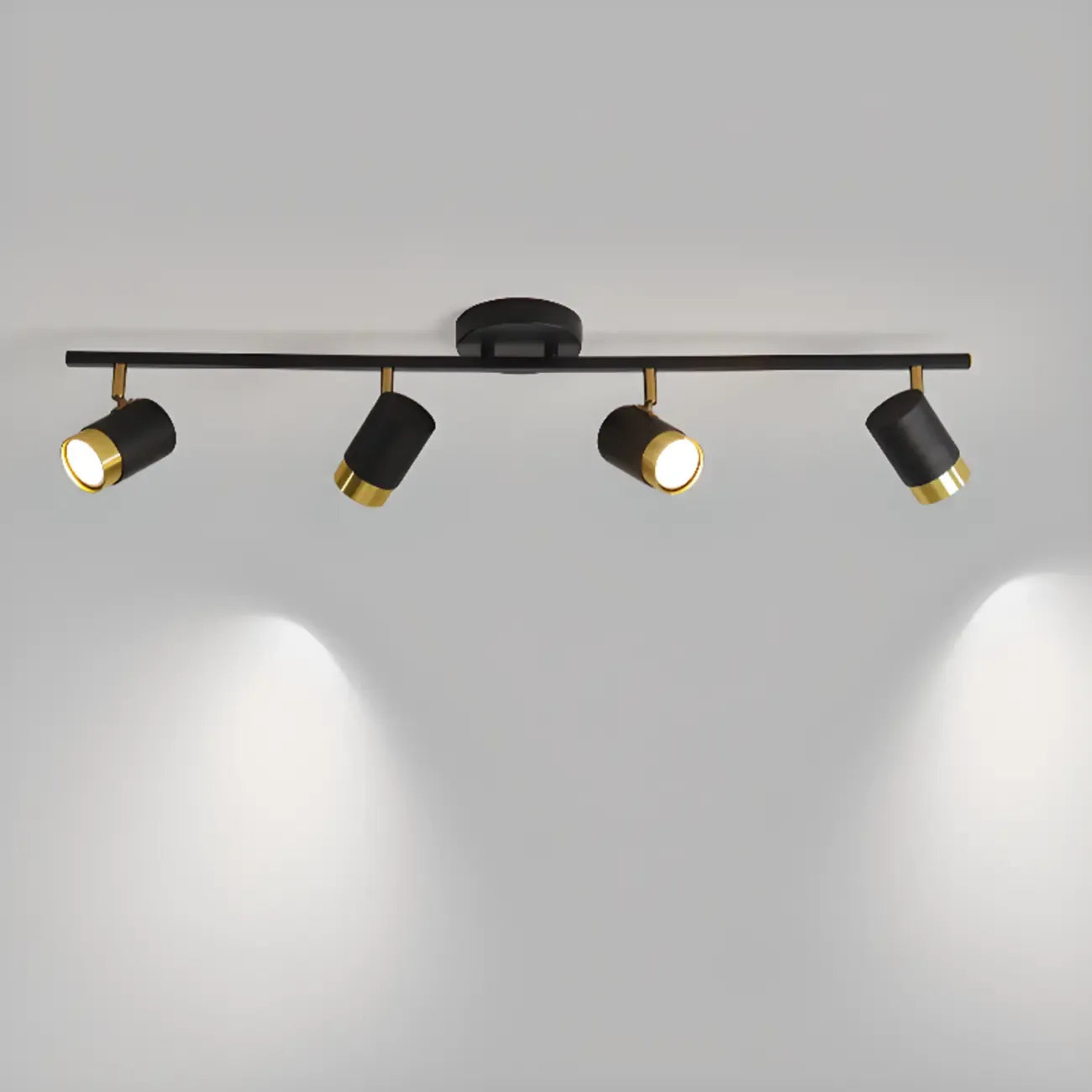 4-Light Modern Dimmable LED Track Lighting with Adjustable Head