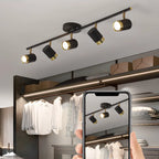 4-Light Modern Dimmable LED Track Lighting with Adjustable Head