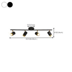 4-Light Modern Dimmable LED Track Lighting with Adjustable Head