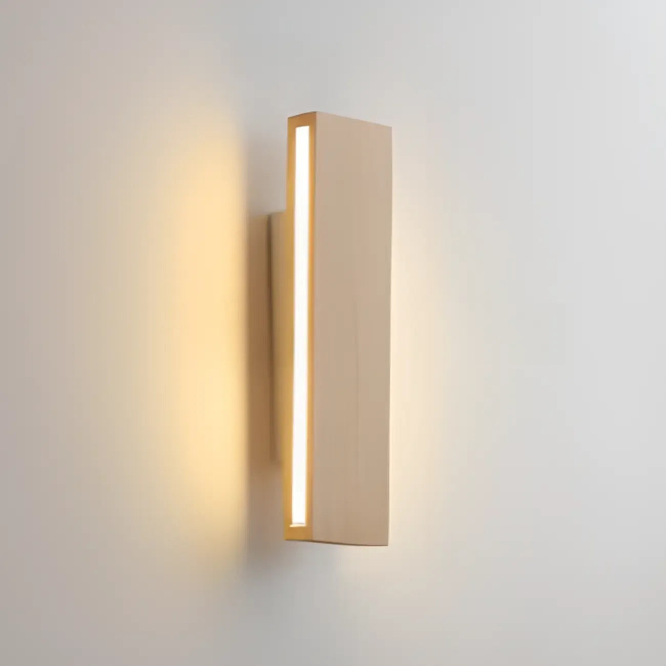 Rotatable Wood 2-Light LED Wall Sconce for Bedside Lighting
