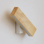 Rotatable Wood 2-Light LED Wall Sconce for Bedside Lighting