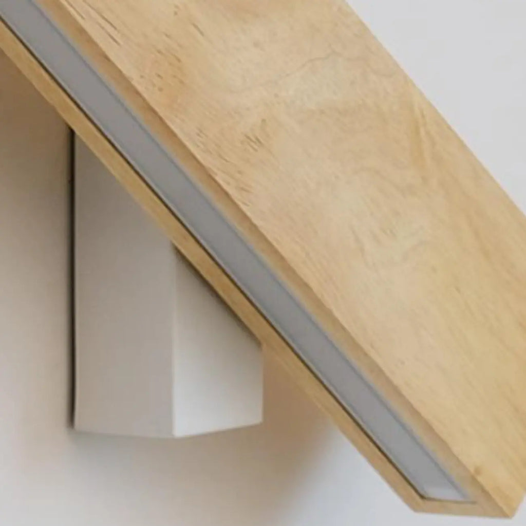 Rotatable Wood 2-Light LED Wall Sconce for Bedside Lighting