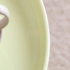 Scandinavian Plastic Round End Table with Tray Top for Bedroom