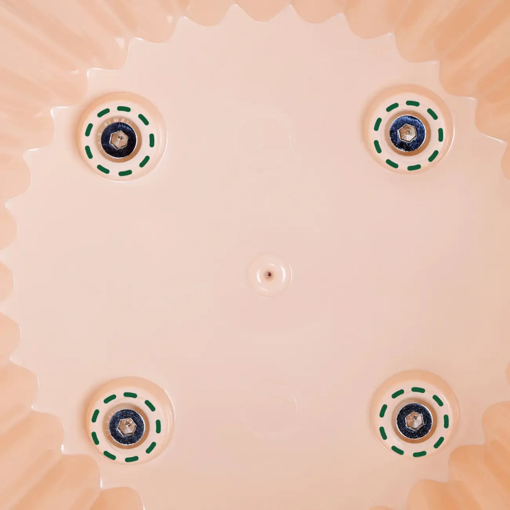 Scandinavian Plastic Round End Table with Tray Top for Bedroom