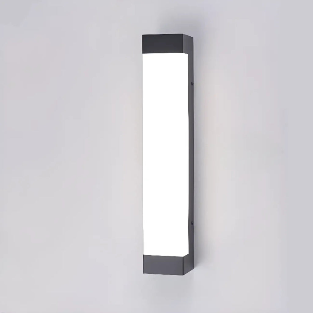 Third Gear Dimming Polymer Shade Outdoor Steel Wall Sconce