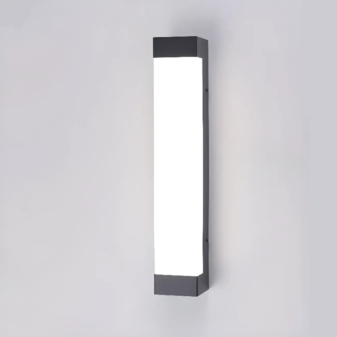 Third Gear Dimming Polymer Shade Outdoor Steel Wall Sconce