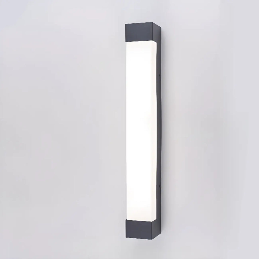 Third Gear Dimming Polymer Shade Outdoor Steel Wall Sconce