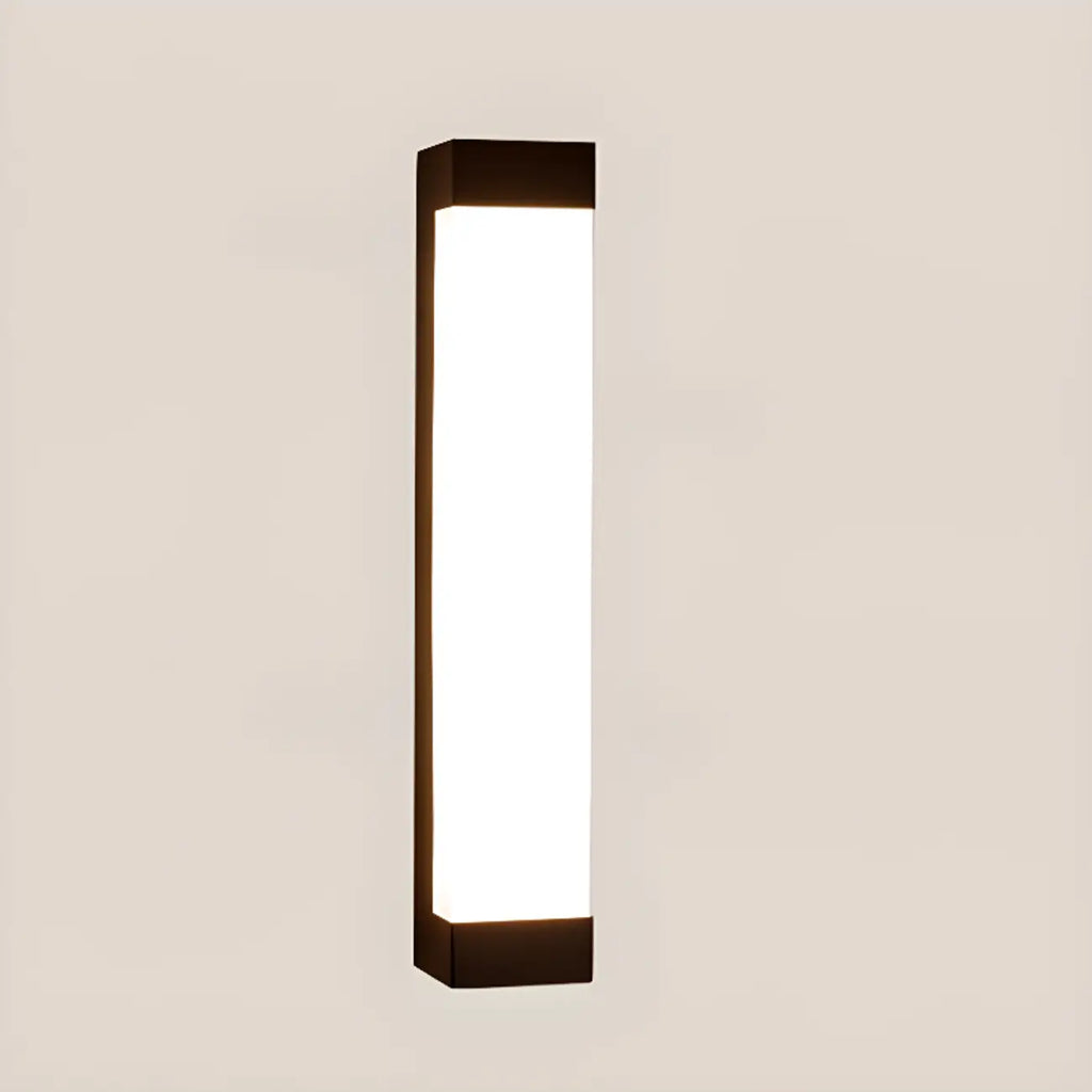 Third Gear Dimming Polymer Shade Outdoor Steel Wall Sconce