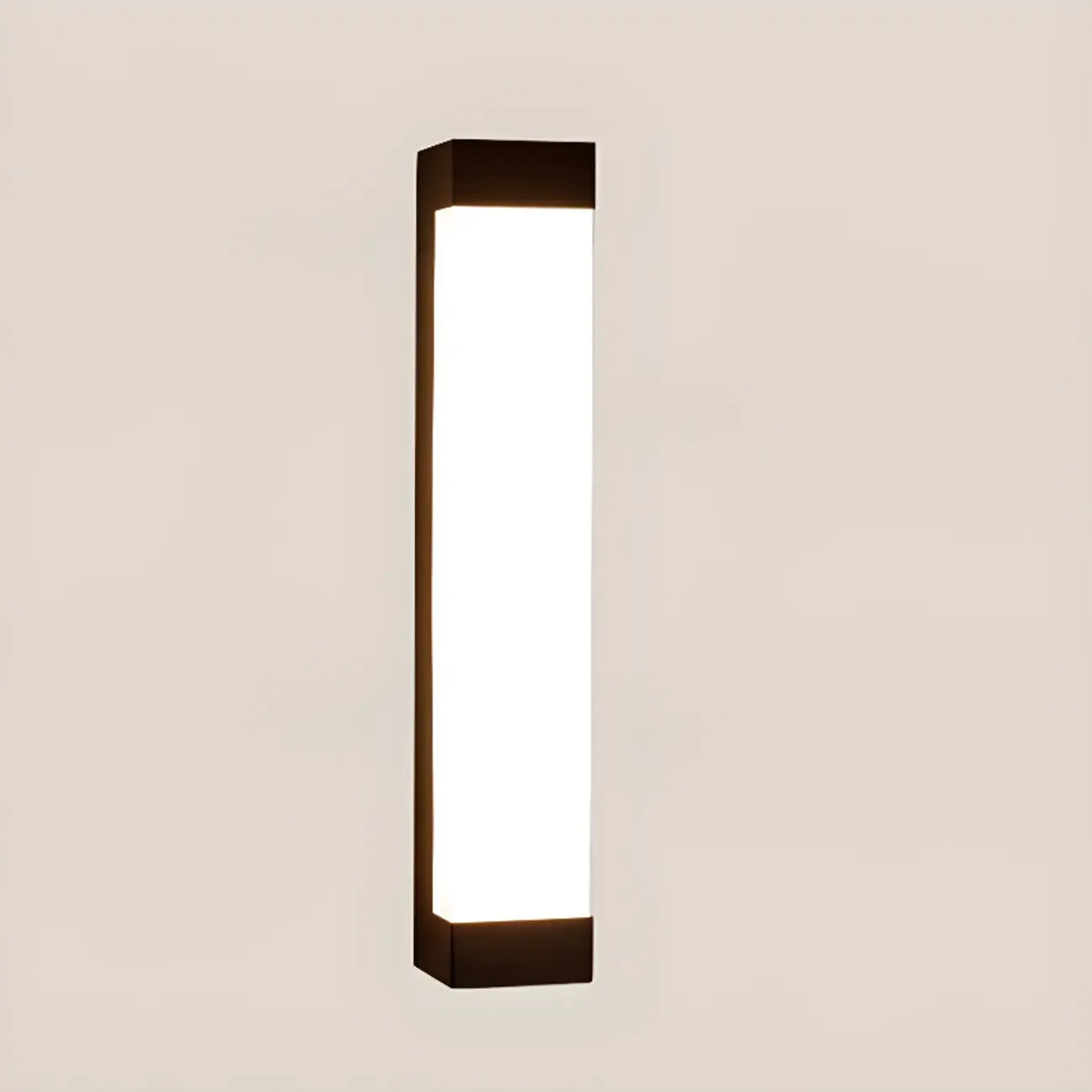 Third Gear Dimming Polymer Shade Outdoor Steel Wall Sconce