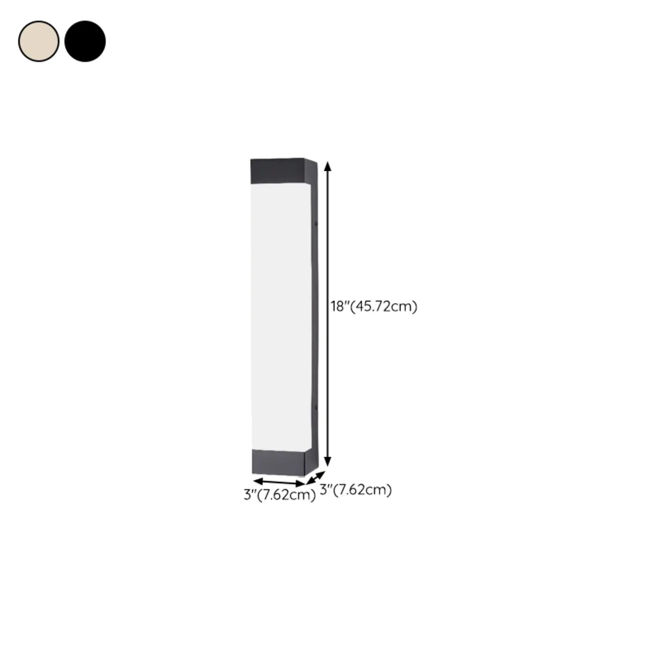 Third Gear Dimming Polymer Shade Outdoor Steel Wall Sconce