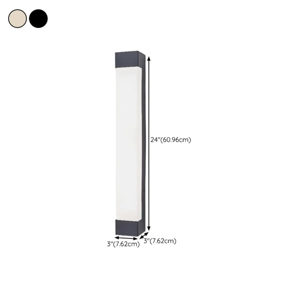 Third Gear Dimming Polymer Shade Outdoor Steel Wall Sconce