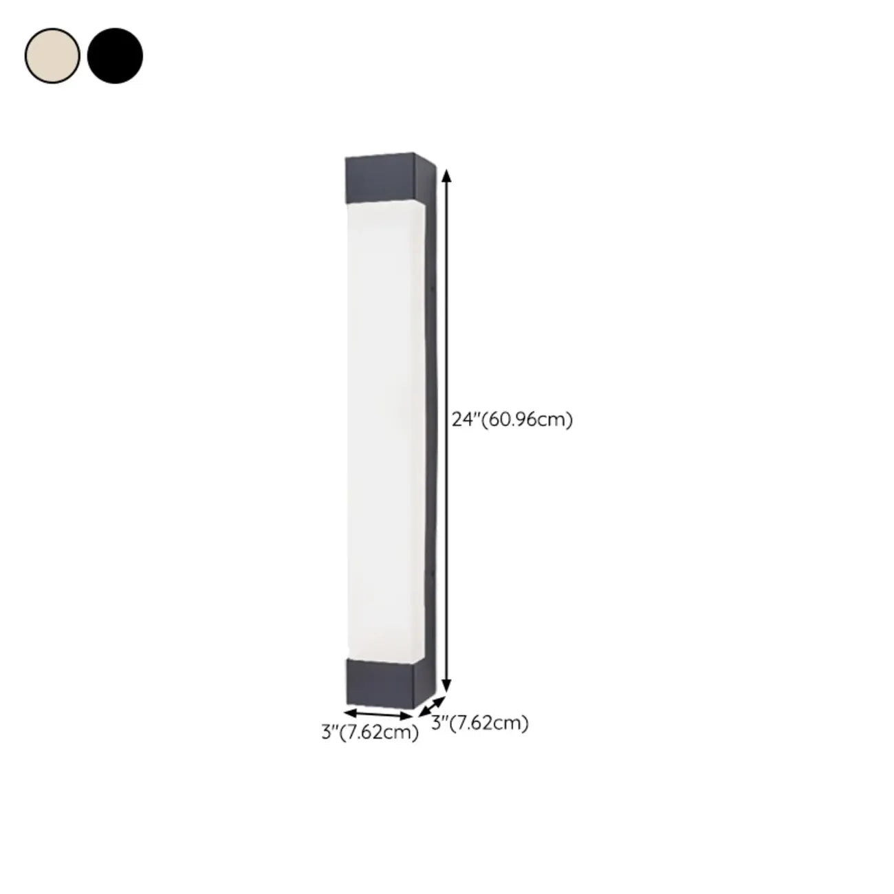 Third Gear Dimming Polymer Shade Outdoor Steel Wall Sconce