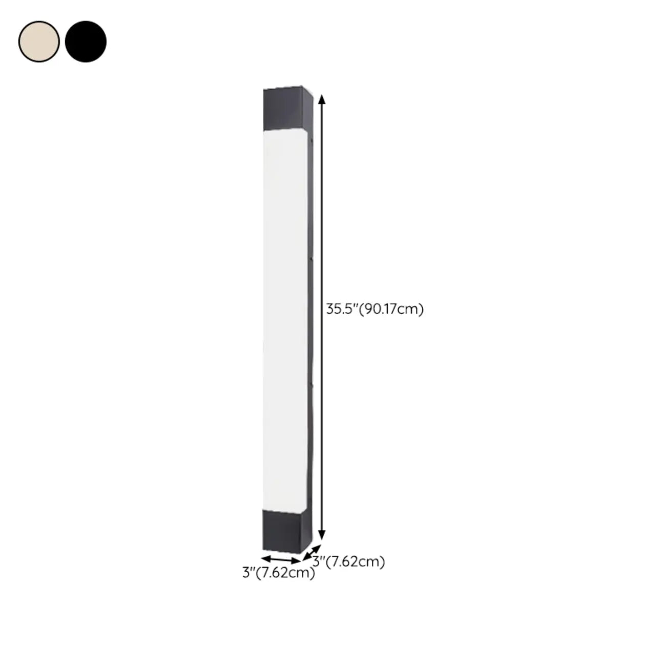 Third Gear Dimming Polymer Shade Outdoor Steel Wall Sconce