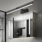 Stylish Black Linear LED Bathroom Vanity Light