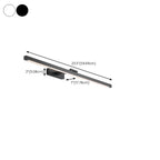 Stylish Black Linear LED Bathroom Vanity Light