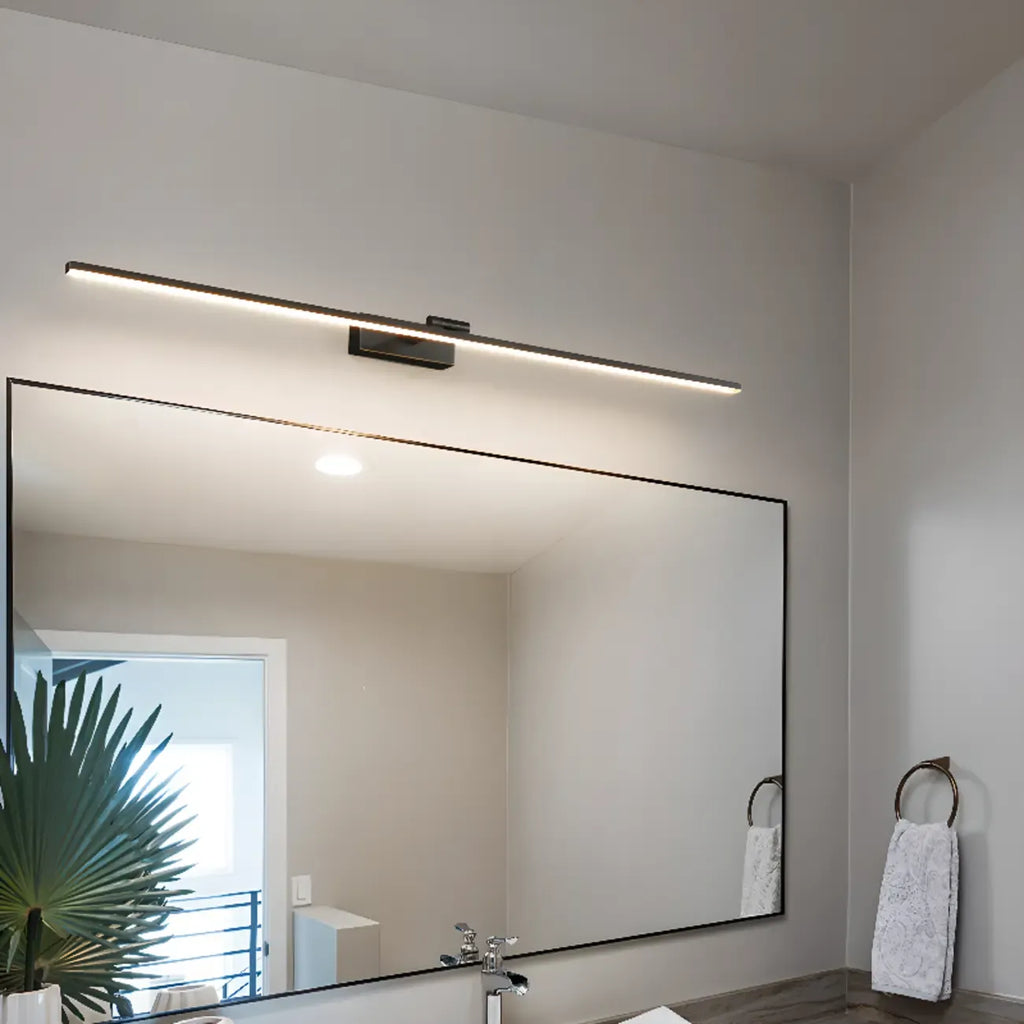 Minimalist Linear Metal Vanity Light 3-Gear Dimming for Bathroom