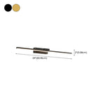 Minimalist Linear Metal Vanity Light 3-Gear Dimming for Bathroom