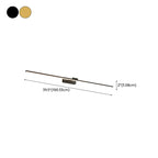 Minimalist Linear Metal Vanity Light 3-Gear Dimming for Bathroom