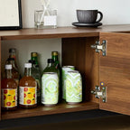 Mid-Century Modern Wood TV Cosole with Storage