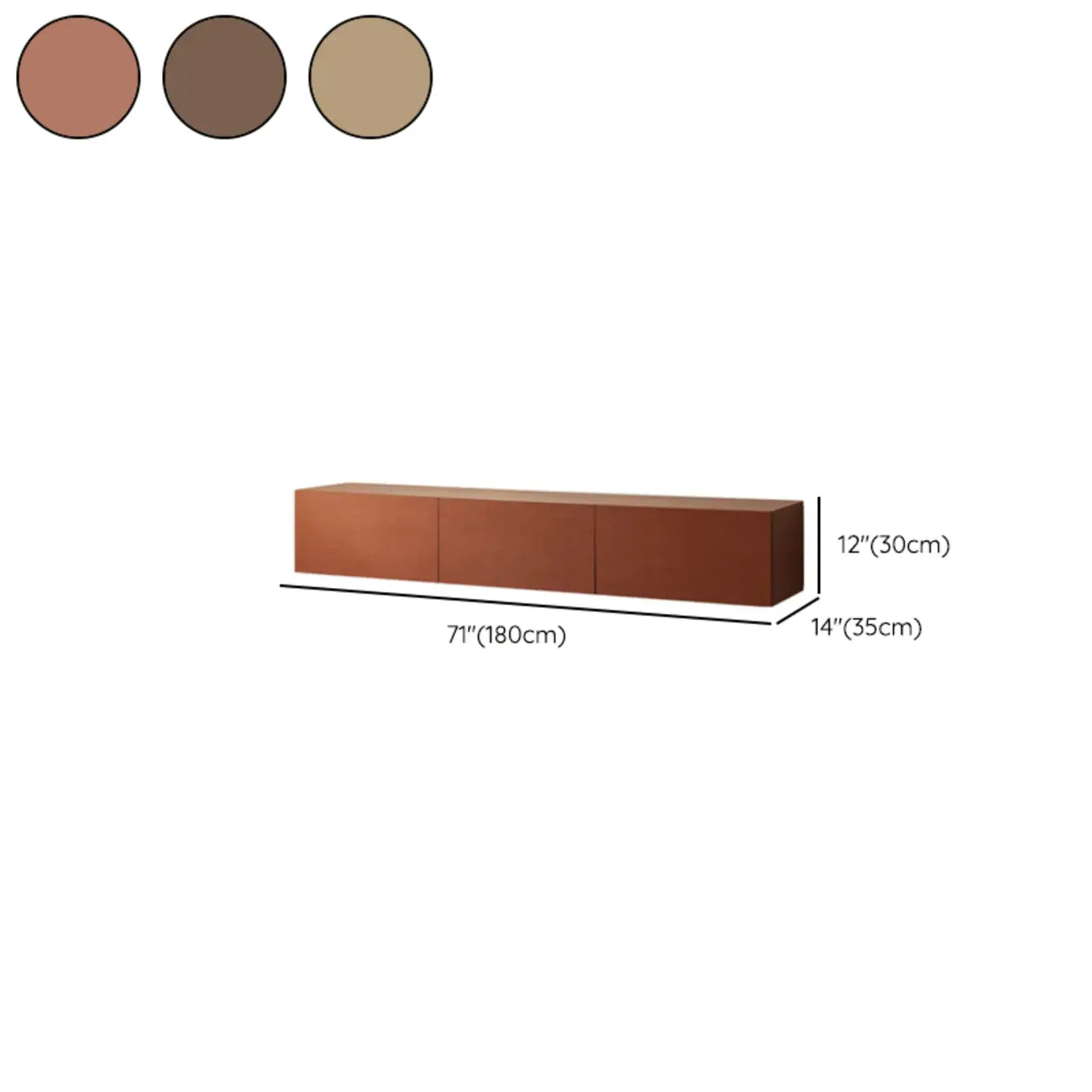 Mid-Century Modern Wood TV Cosole with Storage