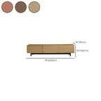 Mid-Century Modern Wood TV Cosole with Storage