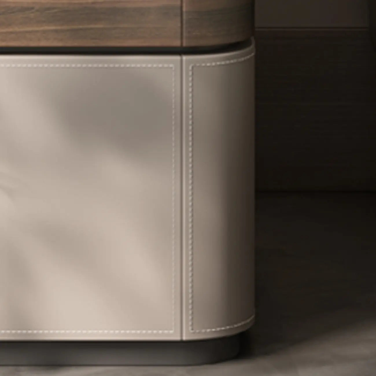 Modern Nightstand with Drawer Storage - Natural Finish