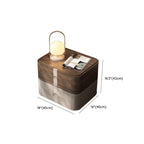 Modern Nightstand with Drawer Storage - Natural Finish