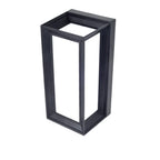 Modern Black Metal Rectangle Minimalist Wall Sconce