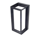Modern Black Metal Rectangle Minimalist Wall Sconce