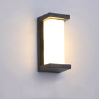 Modern Black Metal Rectangle Minimalist Wall Sconce