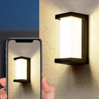 Modern Black Metal Rectangle Minimalist Wall Sconce