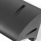 Modern Geometric Black Metal Flush Mount Outdoor Wall Sconce