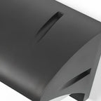 Modern Geometric Black Metal Flush Mount Outdoor Wall Sconce