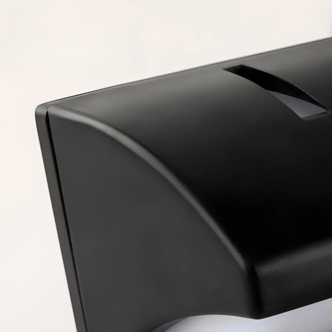 Modern Geometric Black Metal Flush Mount Outdoor Wall Sconce