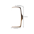 Modern Geometric Black Metal Flush Mount Outdoor Wall Sconce