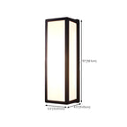 Modern Geometric Black Metal Flush Mount Outdoor Wall Sconce