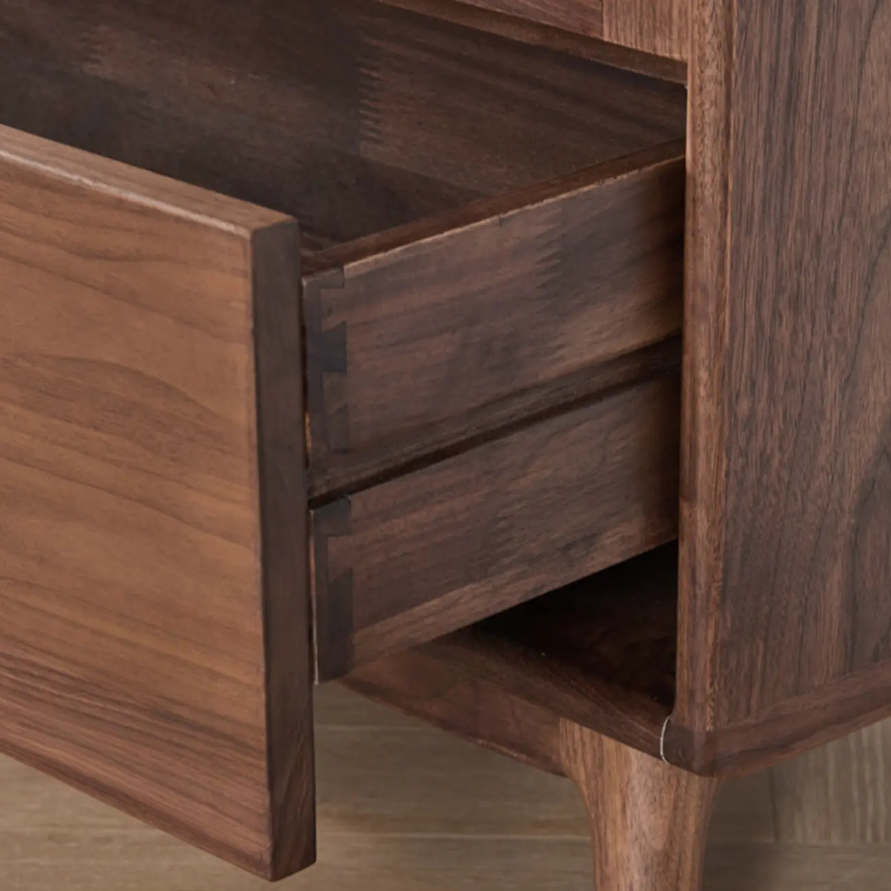 Freestanding Wood Brown Curio Cabinet with Glass Door