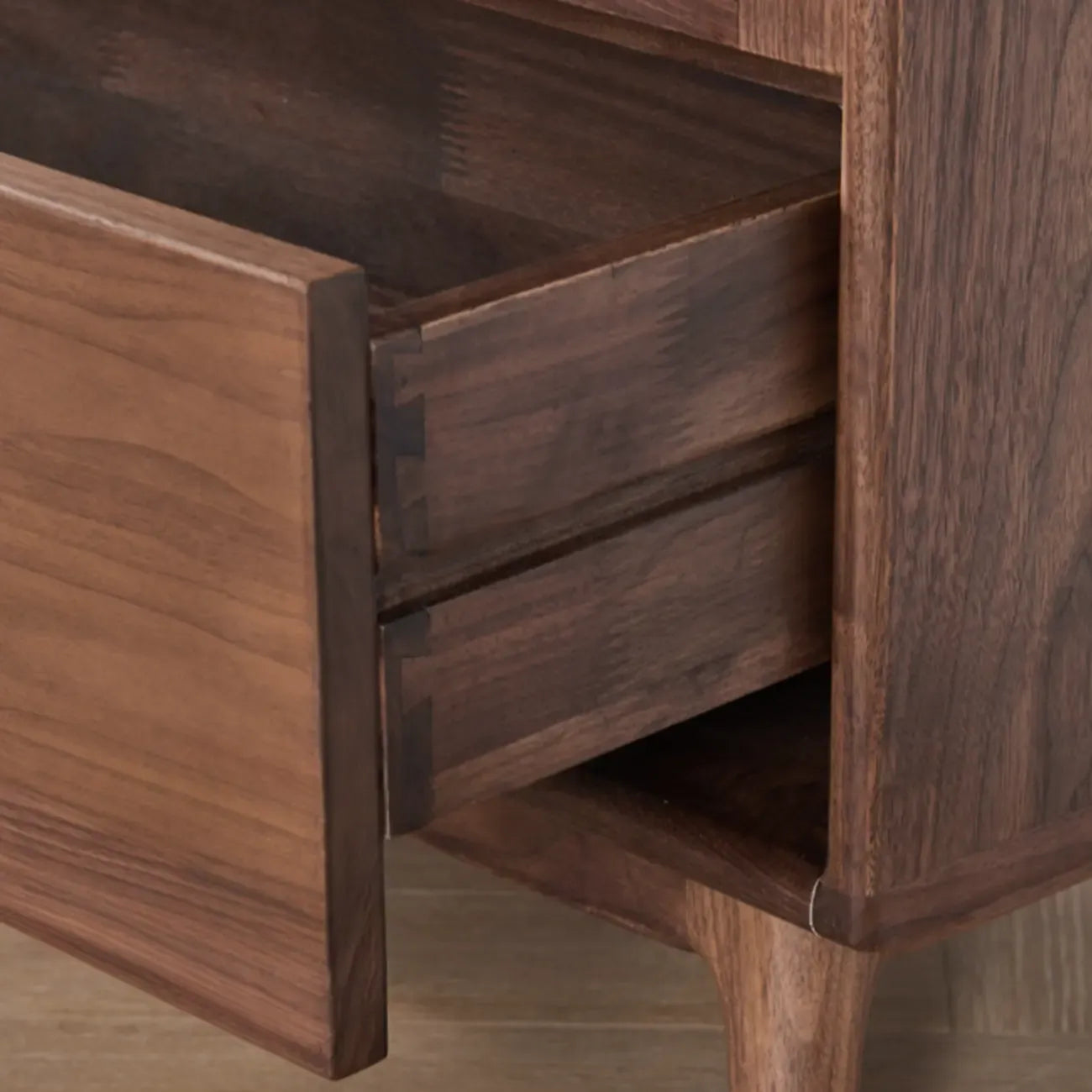 Freestanding Wood Brown Curio Cabinet with Glass Door