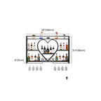 Black Circular Metal Wall Mounted Wine Rack