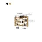 Black Circular Metal Wall Mounted Wine Rack