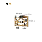 Black Circular Metal Wall Mounted Wine Rack