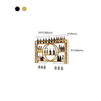 Black Circular Metal Wall Mounted Wine Rack