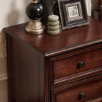 Traditional Cherry Bedside Table with 2 Drawers