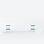 1-Light Modern Black Geometric LED Vanity Light