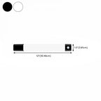 1-Light Modern Black Geometric LED Vanity Light