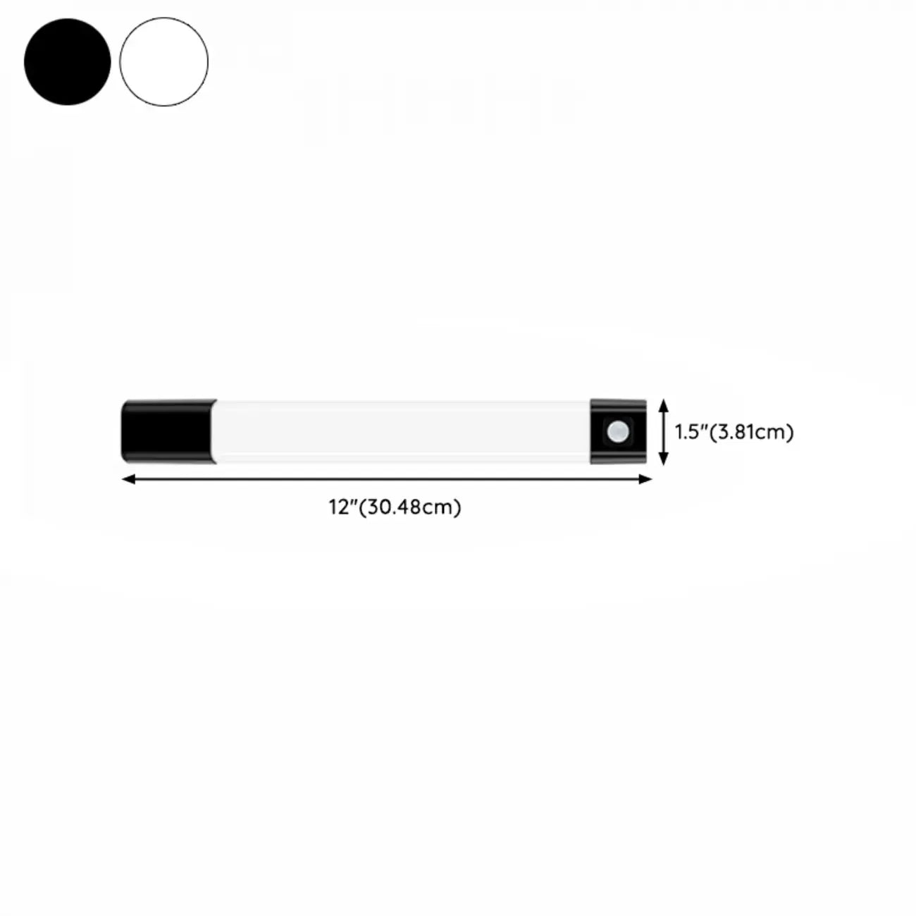 1-Light Modern Black Geometric LED Vanity Light