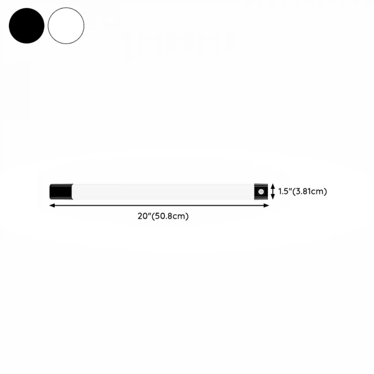 1-Light Modern Black Geometric LED Vanity Light