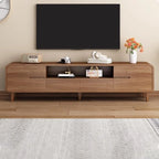 Mid-Century Modern Wood TV Stand with Storage