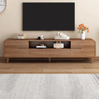 Mid-Century Modern Wood TV Stand with Storage